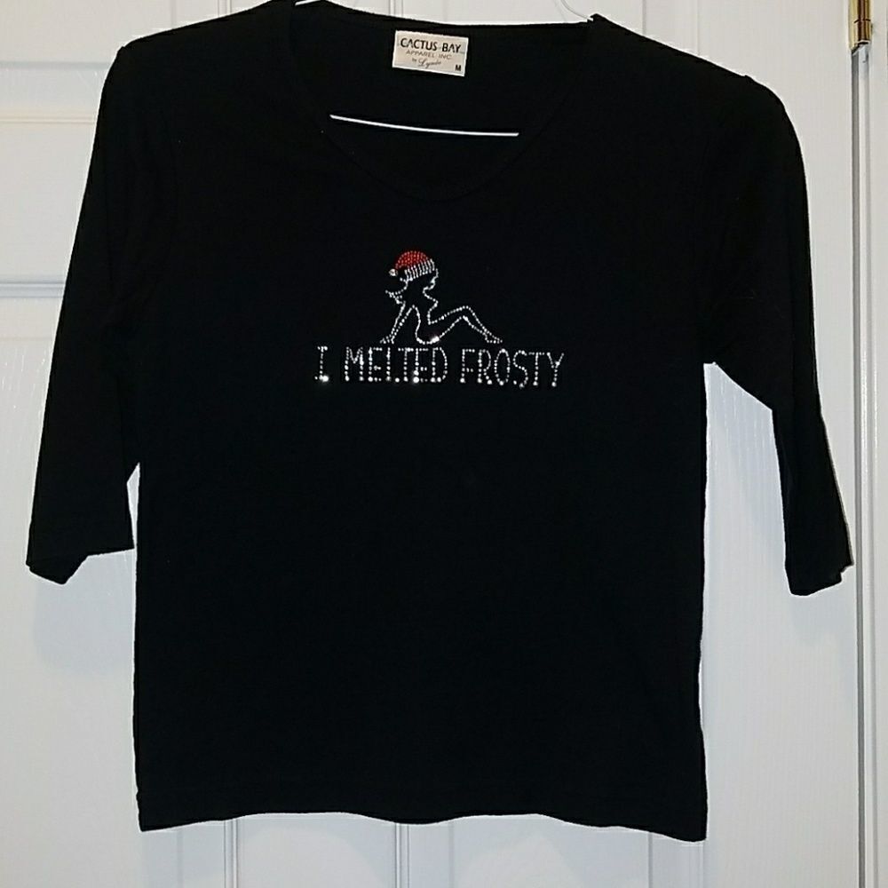 Cactus Bay by Lynee I Melted Frosty top. Sz M NWOT